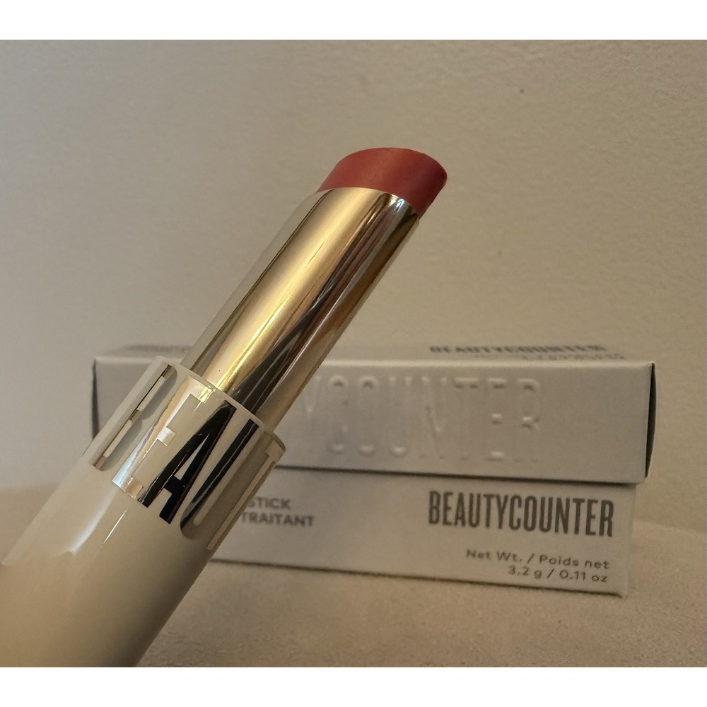 Beautycounter Sheer Genius Conditioning Lipstick in Shade Petal NIB
